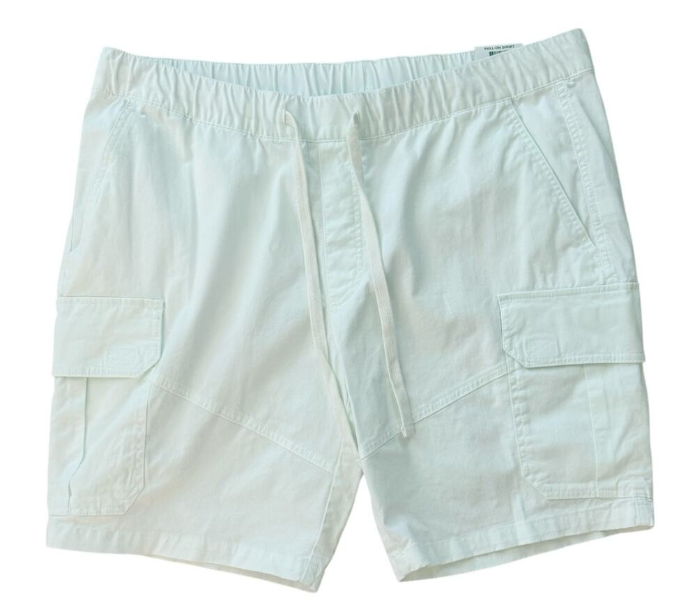 Sun + Stone Mens Size Extra Large White Cotton Pull On Shorts Coastal Beach New
